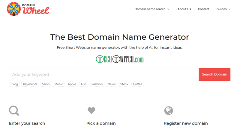 DomainWheel Website Name Generator