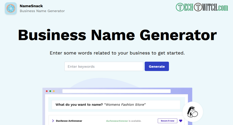 NameSnack Business Name Generator