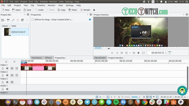 kdenLive open source video editing software