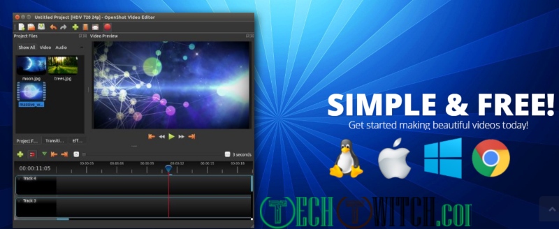 OpenShot video editing program