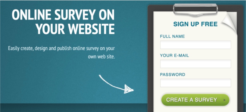 Survio powerful website survey widget