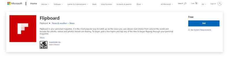 Flipboard Best and powerful Windows 10 Apps