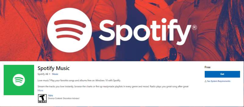 Spotify one of the Best Windows 10 Apps